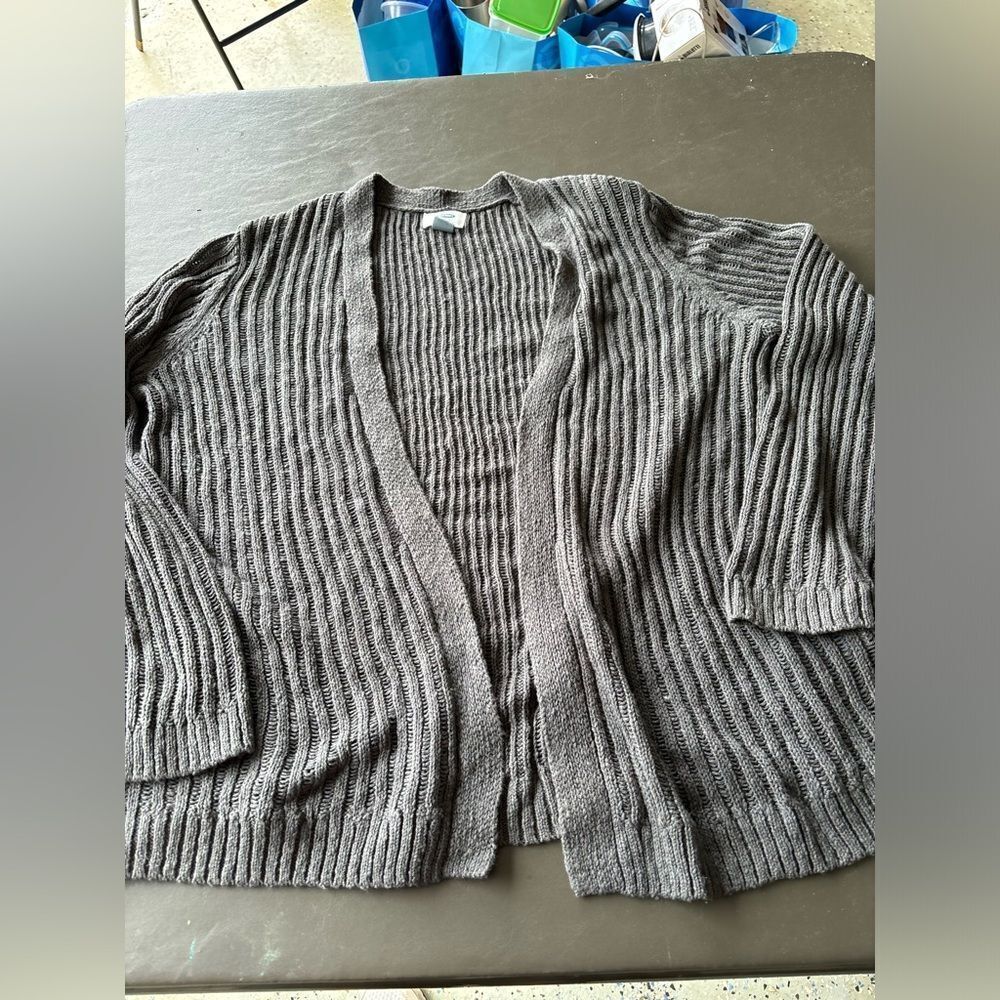 Old Navy ribbed cardigan sweater large